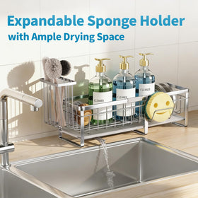 Aurblozen sloped drainage tray ensures quick runoff and a dry countertop