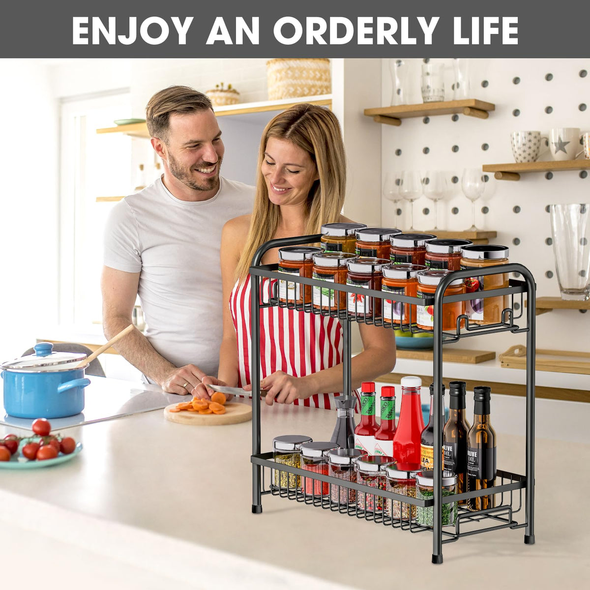 AURIKAR waterproof metal rack resists moisture and cleans easily.