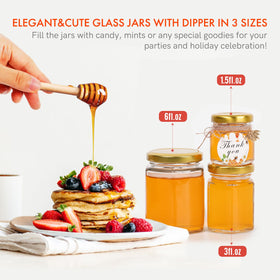AuroTrends bulk honey jar set ready for events and favors