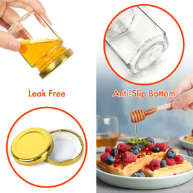AuroTrends wooden dipper paired with mini honey jar for gifts