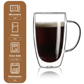 Aurzen clear lead-free BPA-free mug for safe daily coffee.