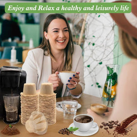 Aussen biodegradable filters support eco-friendly coffee habits and waste reduction.
