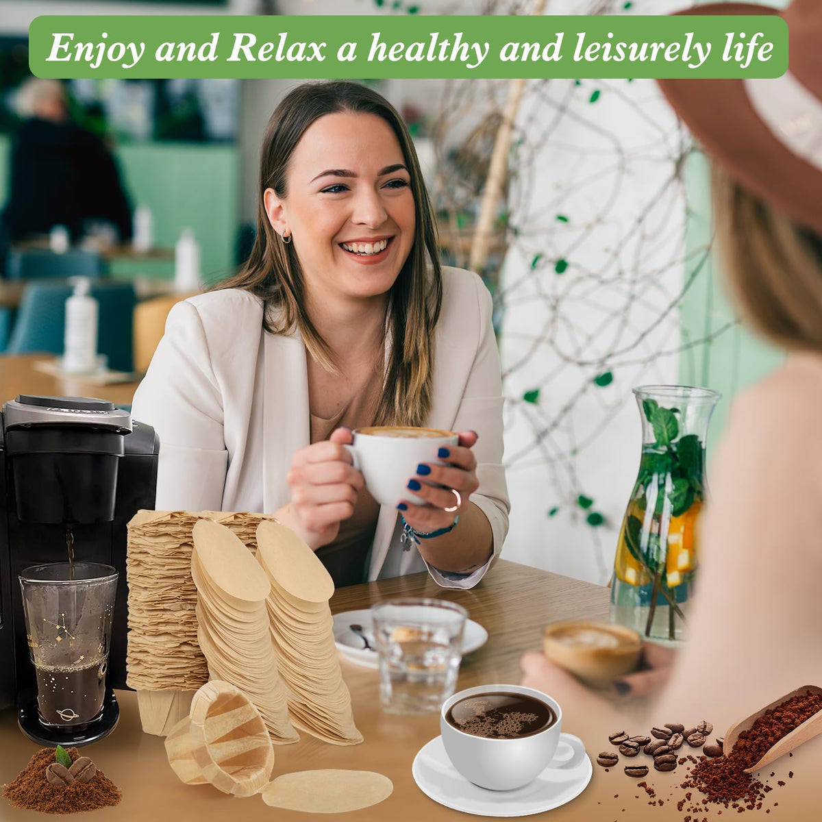 Aussen no-mess filter design keeps grounds out of your cup.
