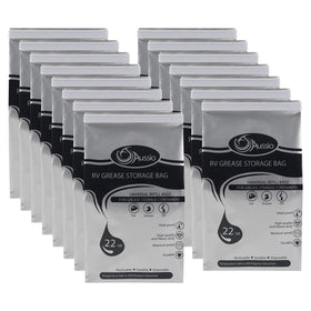 Aussio 15-pack grease bags in packaging, ideal for organized disposal.