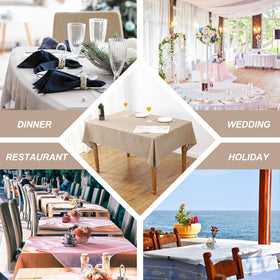 AUSSPVOCT textured tablecloth used for home party decor