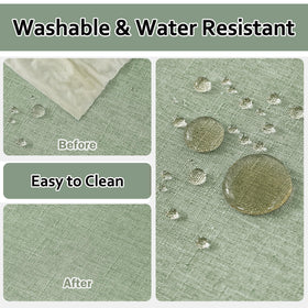 AUSSPVOCT Textured tablecloth with reinforced edges for durability