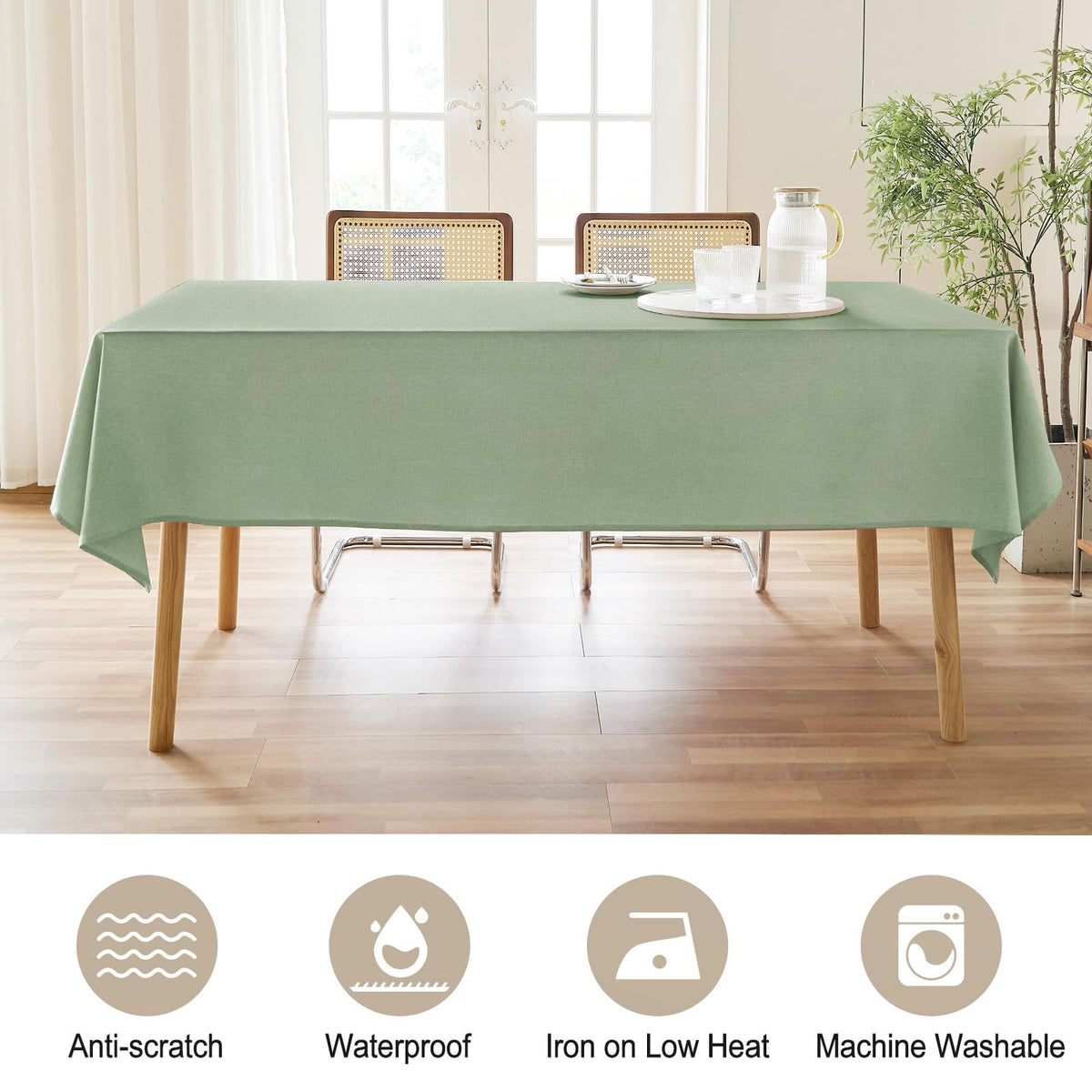 AUSSPVOCT Linen textured finish adds premium style to every setting