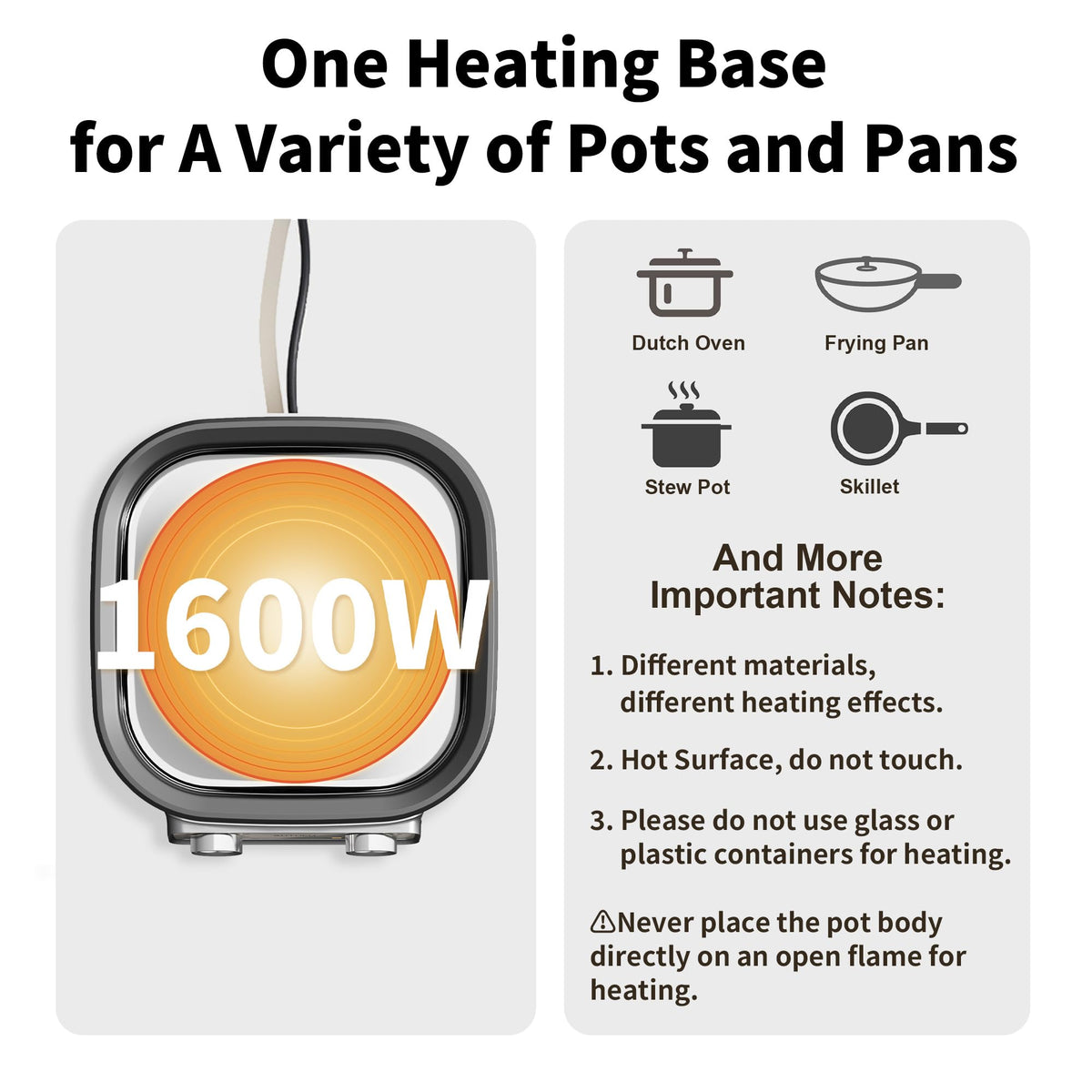 Removable pot from AUTUCU skillet placed in dishwasher for simple cleanup.