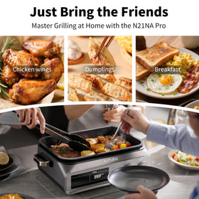 AUTUCU N21NA Pro slow cooker grill pan for searing