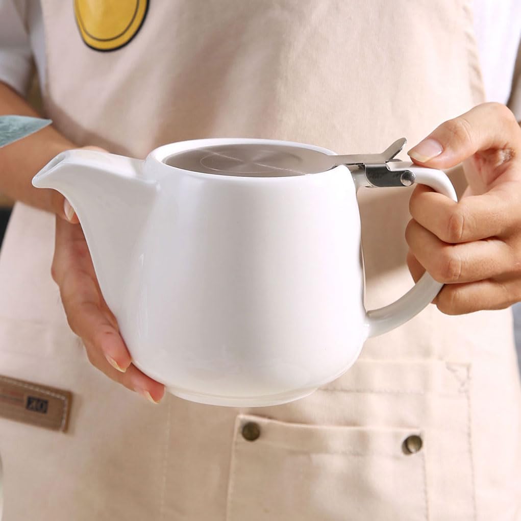 Auxmeware teapot infuser for loose leaf and tea bags