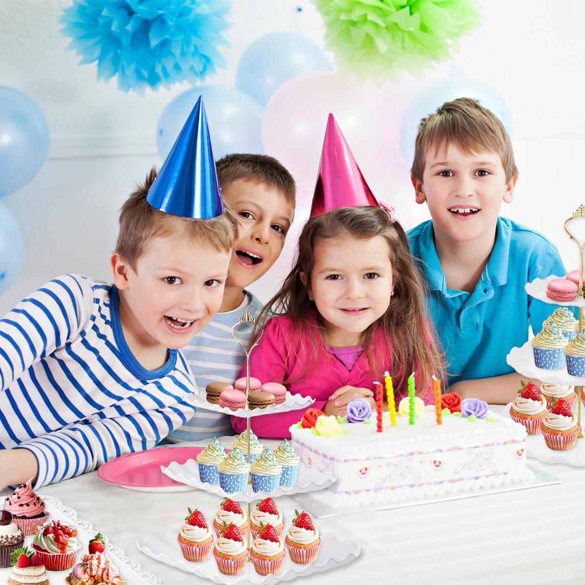 Auysbytdd cake and donut presentation ideas for baby showers and birthdays.