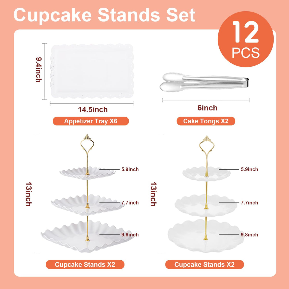 Auysbytdd rectangle serving tray ideal for fruits, snacks, and candy at gatherings.