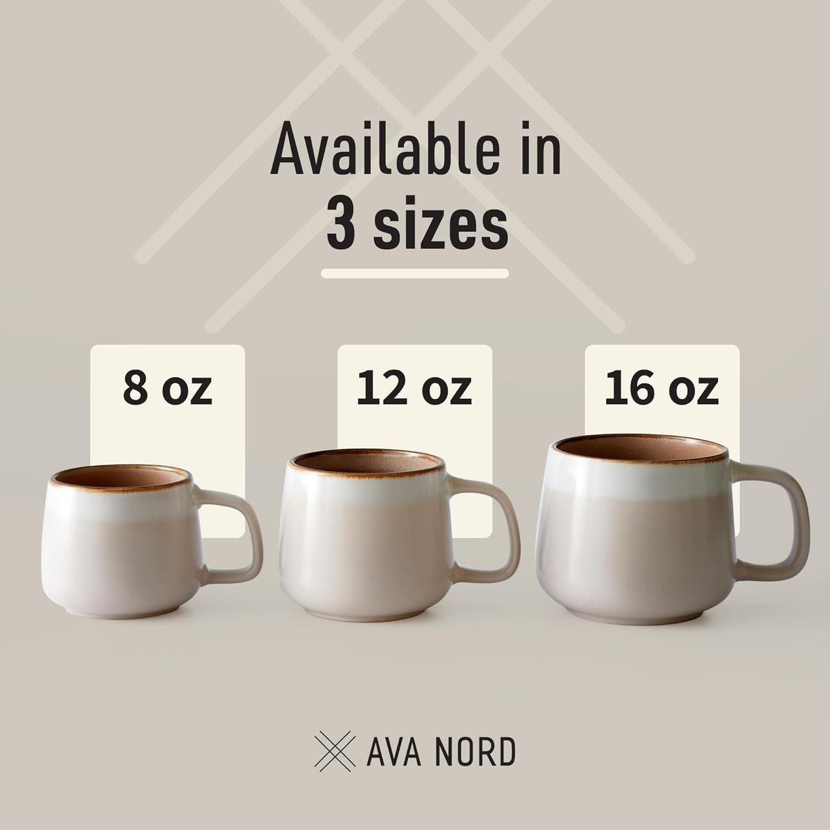 Ava Nord mug microwave safe for quick reheats.
