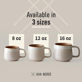 Ava Nord mug microwave safe for quick reheats.