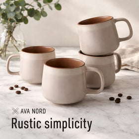 Neutral rose sand color complements many decors.