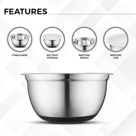 Avador 5-piece set covers everything from prep to storage with versatility.