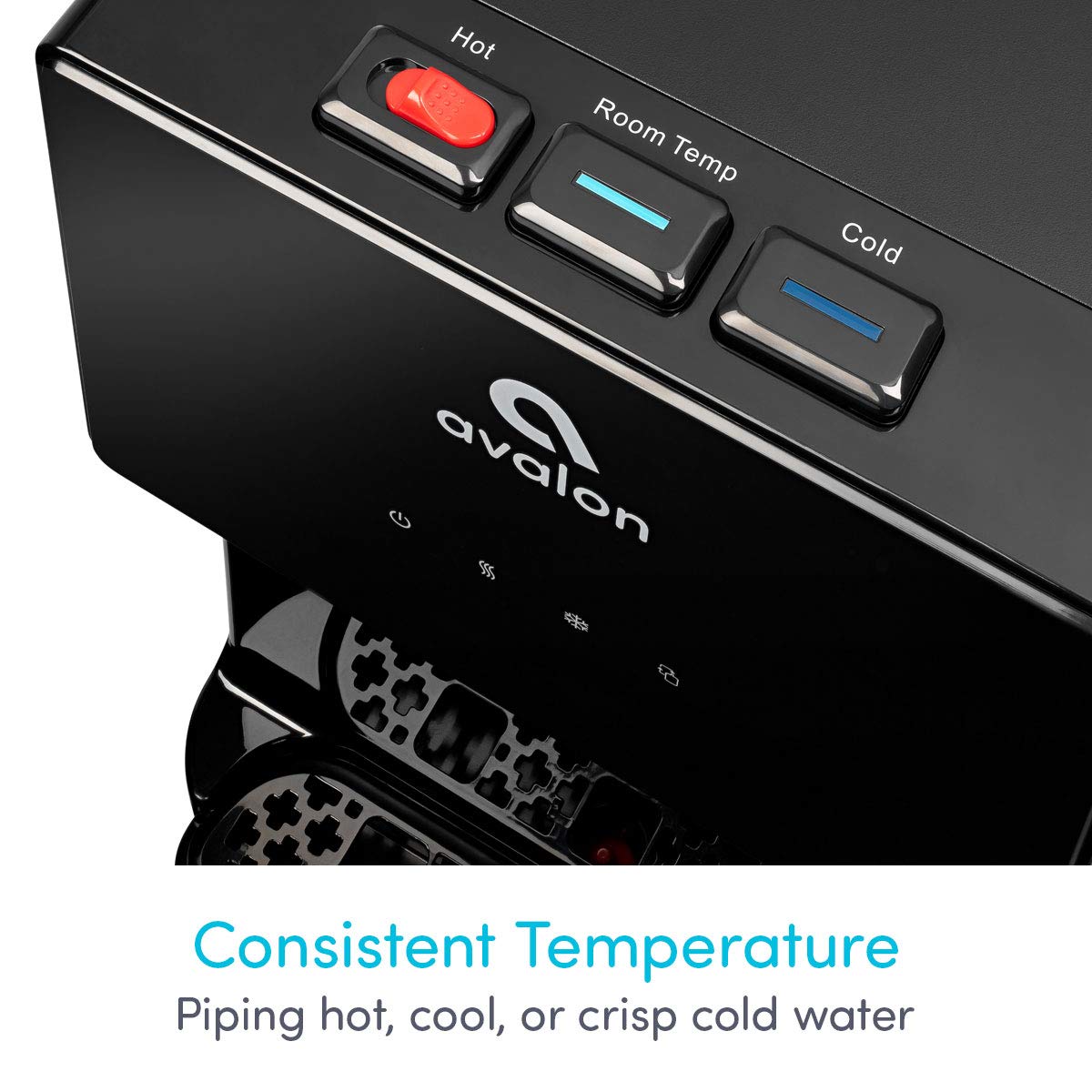 Avalon A4BLWTRCLR BioGuard coating reduces high-contact bacteria on the cabinet surface