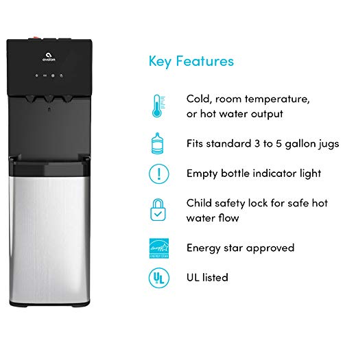 Avalon A4BLWTRCLR hot water flow shows ready-to-steep tea and instant beverages