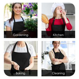 Avalon Kitchen black apron ideal for dishwashing and greasy meals.