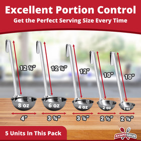 Avant Grub 2oz ladle ideal for sauces and gravies.