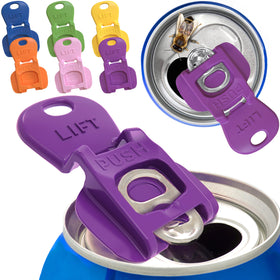 Avant Grub Beverage Barricade 2.0 blue cap keeps cans clean at outdoor events.