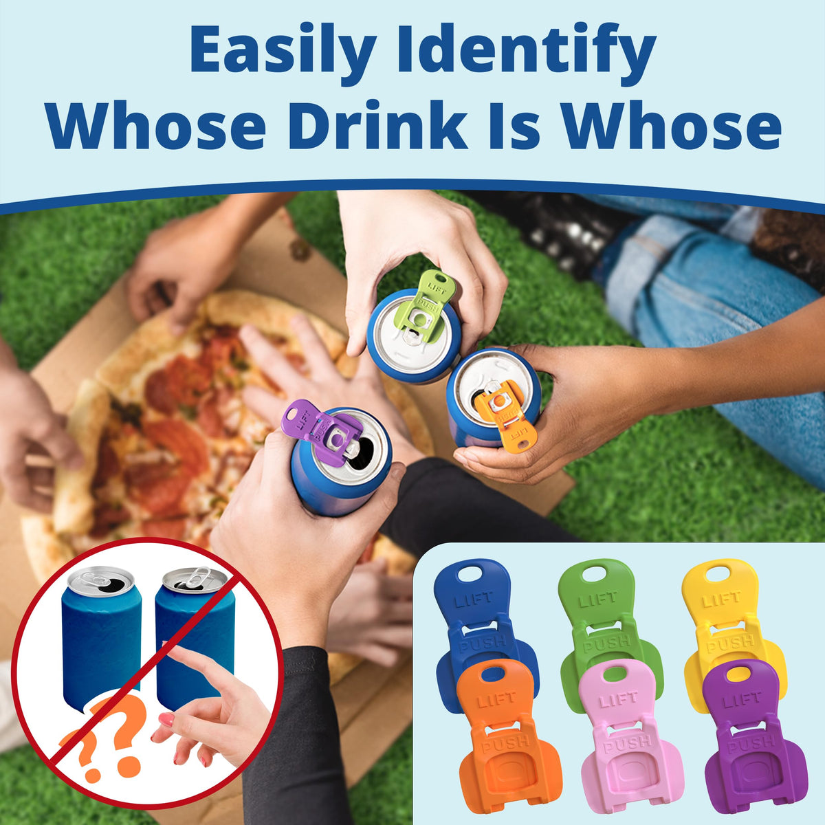 Avant Grub Beverage Barricade 2.0 green cap blocks dust and keeps drinks safe.