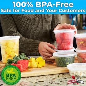 Avant Grub freezer-safe deli containers preserve leftovers without freezer burn.