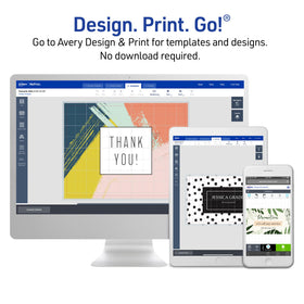 Avery 35701 versatile table cards for displays, events, and labeling