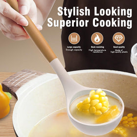 AVGPD deep ladle and pasta server for soups and pasta.