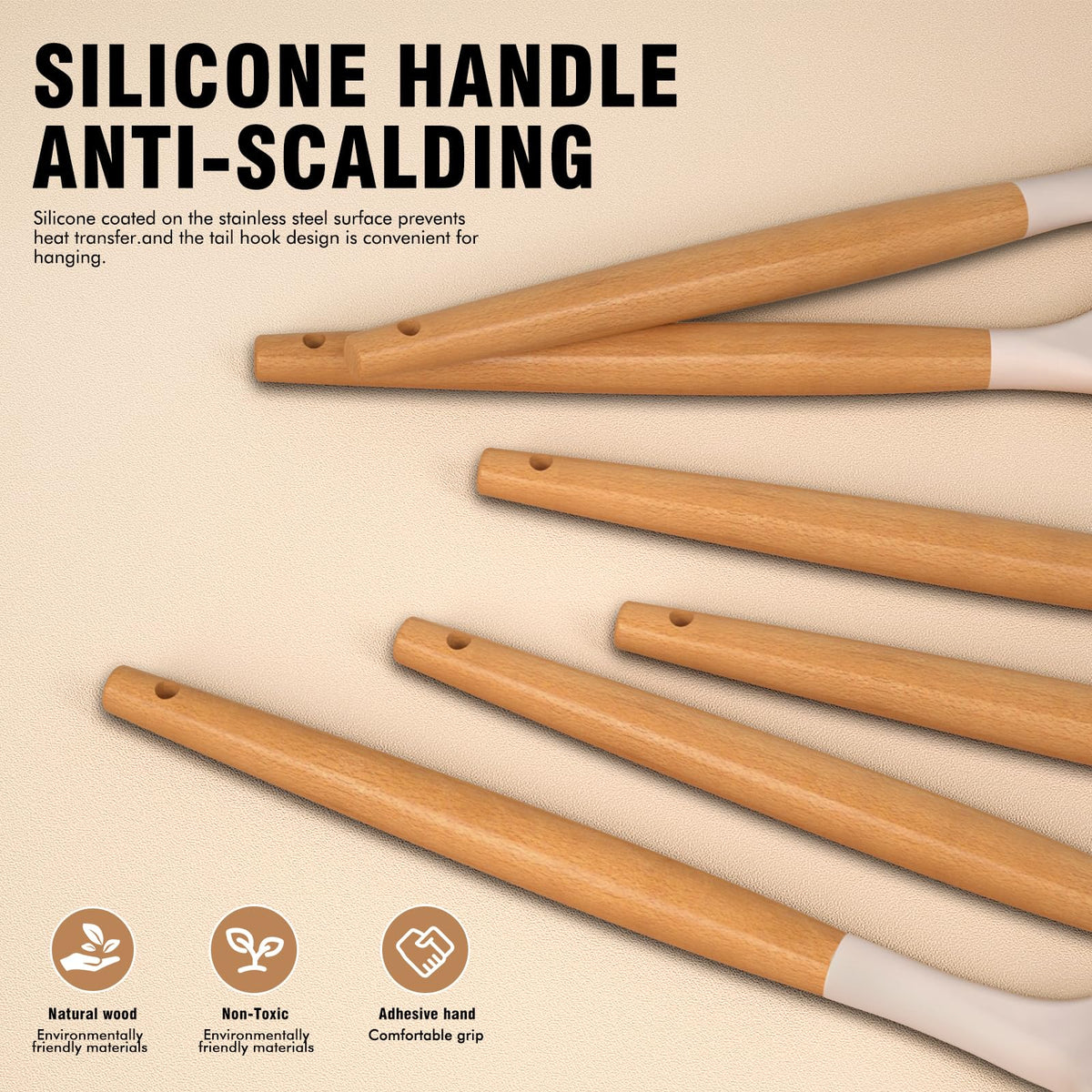 AVGPD measuring cups and spoons for accurate prep.