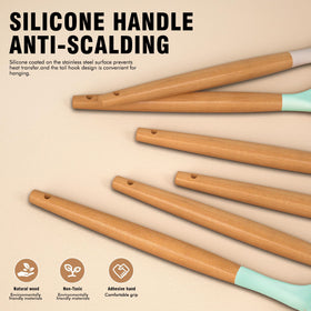 AVGPD deep ladle and tongs designed for safe nonstick pans.
