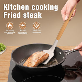 AVGPD heat-resistant silicone utensils up to 446°F for high-heat cooking.