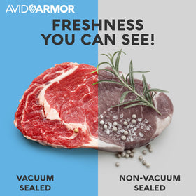 Avid Armor 3.5 mil pouch highlights durability and freezer protection.