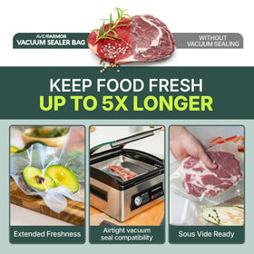 Avid Armor 8x12 inch bag by Avid Armor suitable for sous vide and long-term preservation.