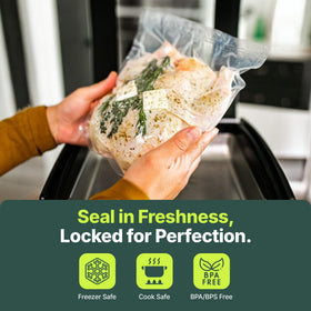 Avid Armor 10x13 inch bag supports sous vide sealing and long-term freshness.