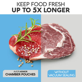 Avid Armor chamber bags 250-pack label; value and ready-for-use packaging.