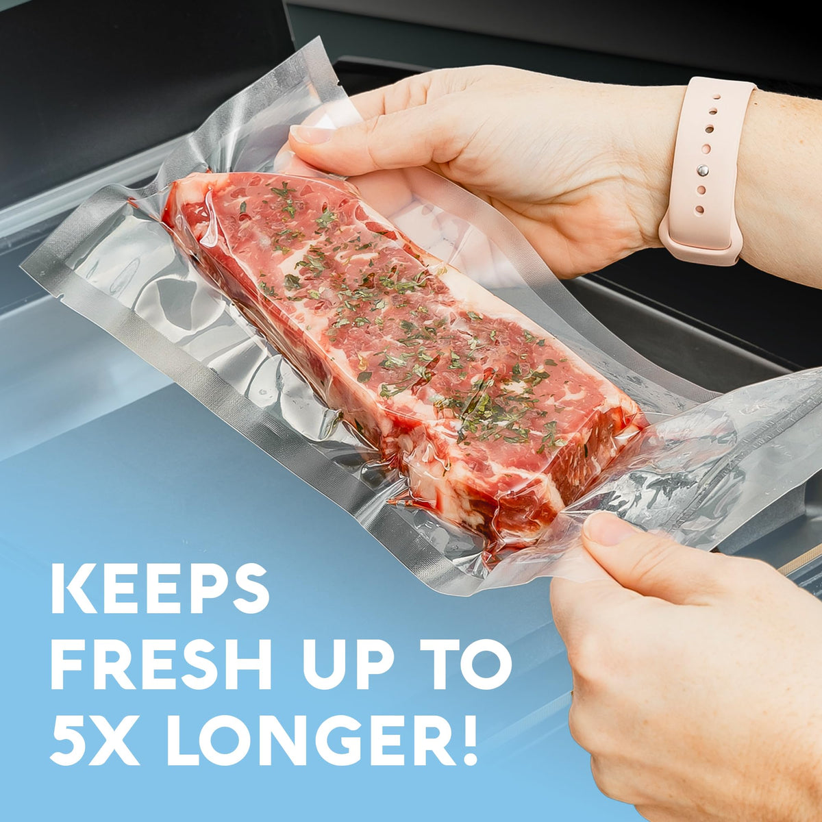 Avid Armor sous vide ready bags ensure uniform cooking and reliable sealing.