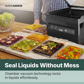 Avid Armor USVX Ultra chamber interior supports small portions for meats, soups, and infusions.
