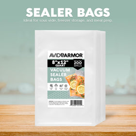 Avid Armor 200-count vacuum bags bundle helps organize leftovers and meal prep.