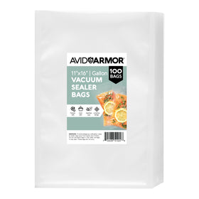 Avid Armor vacuum sealer bags 11x16 pre-cut for versatile sealing and meal prep.
