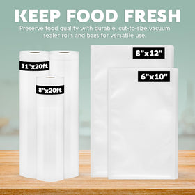 Avid Armor 30-quart vacuum bags store bulk meats and produce securely.