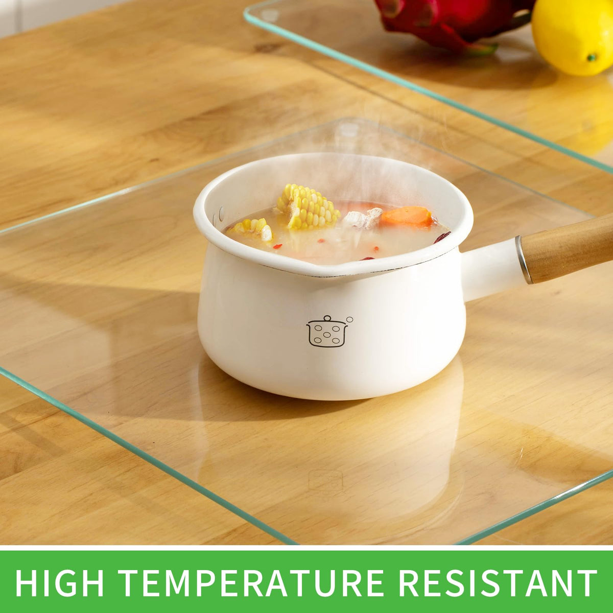 AVIDORAK knife-mark resistant surface ideal for meats and vegetables.