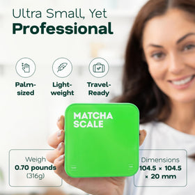 Aviora Matcha Scale touch controls for quick, mess-free operation.
