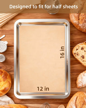 Avirho non-stick sheets withstand up to 450°F for oven, air fryer, and steamer use.