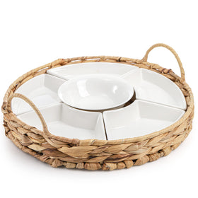 AVLA candy-nuts-fruit tray adds color and convenience to gatherings.