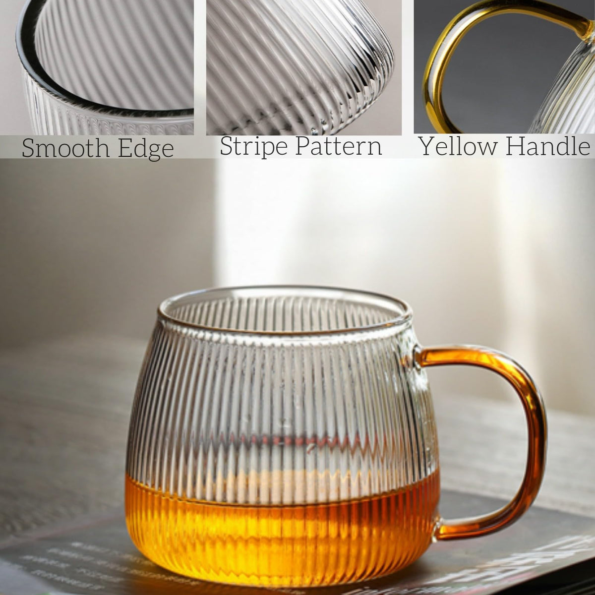 AVLA large easy-grip handle mug fits comfortable in hand