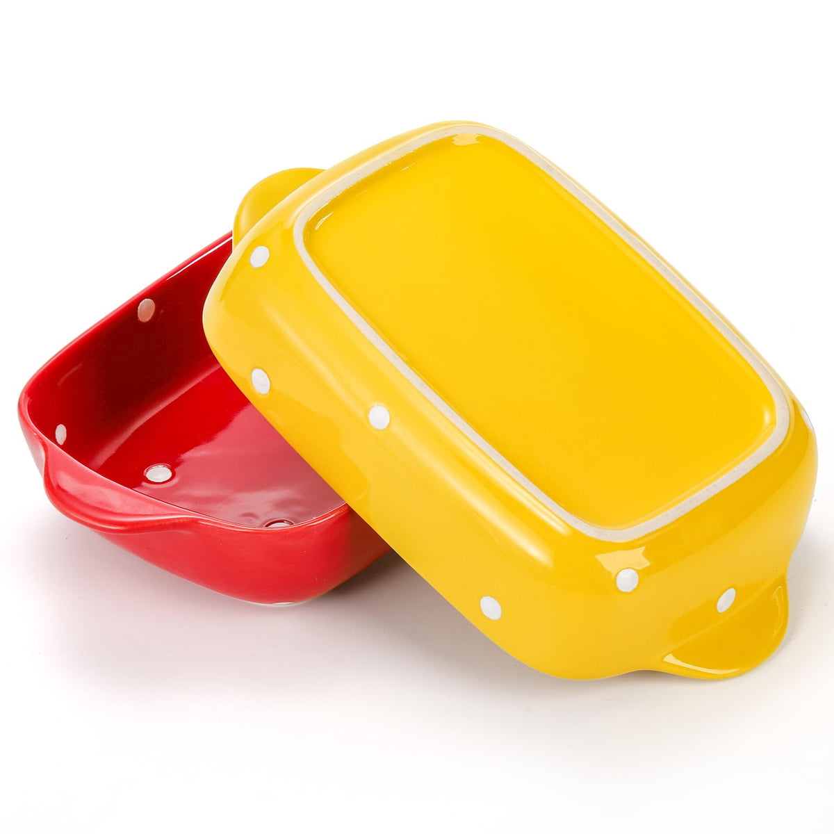 AVLA microwave and oven safe ceramic dish for versatile use.