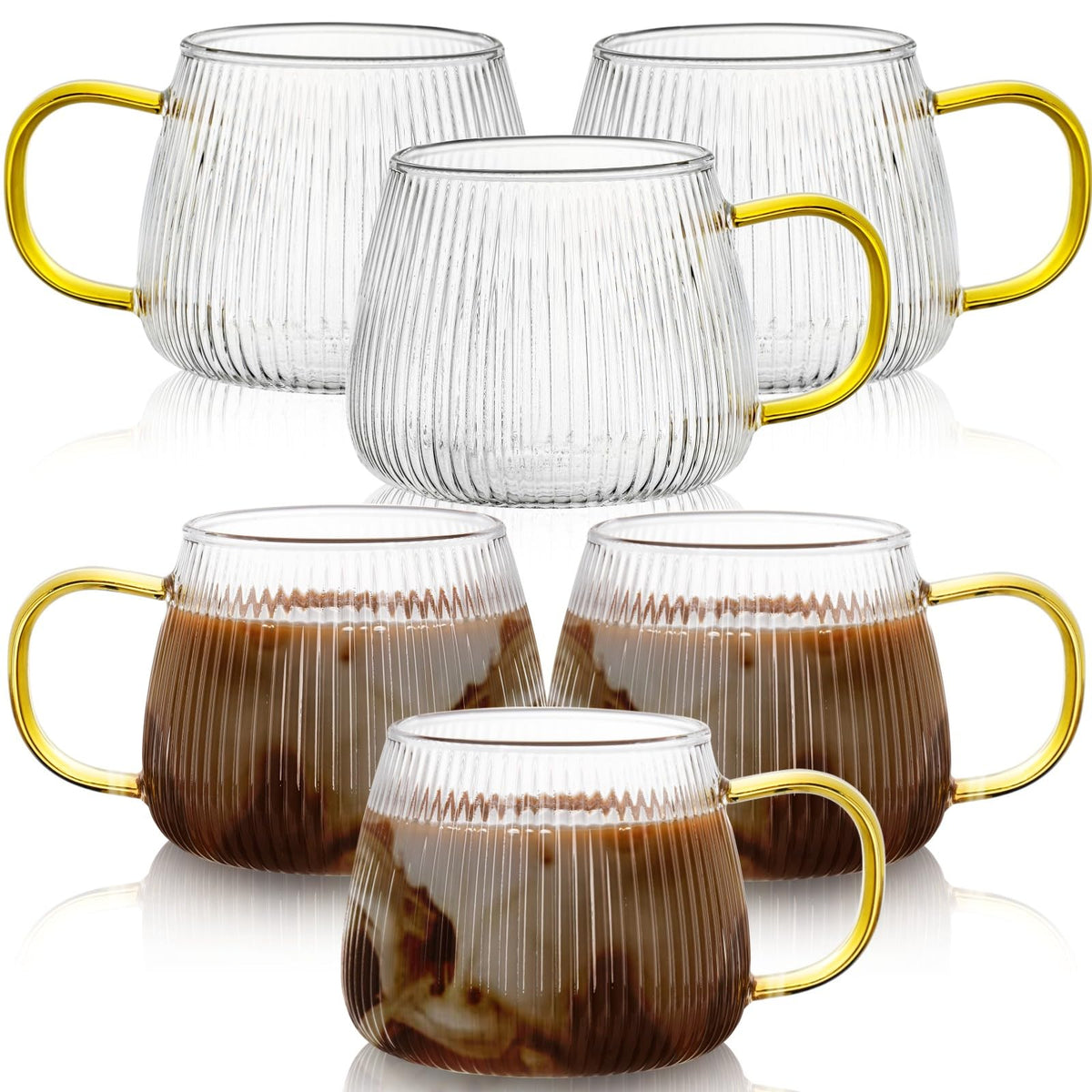 AVLA multipurpose glass mug suitable for macchiato, latte, or juice