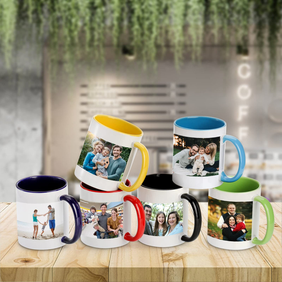 AVLA mug with non-slip base suitable for busy counters.