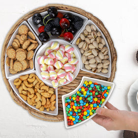 AVLA removable bowls and portable handles enable easy refills and carry.